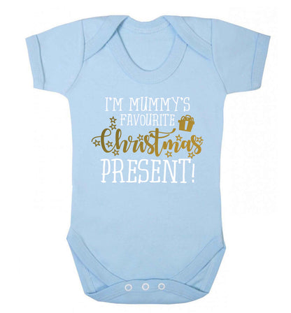 I'm Mummy's favourite Christmas present Baby Vest pale blue 18-24 months
