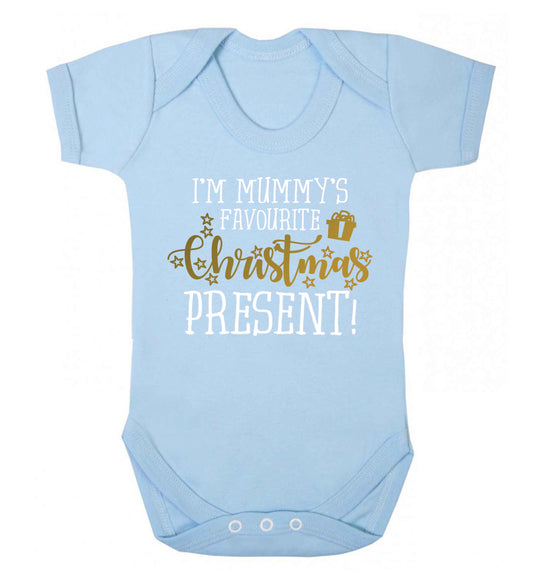 I'm Mummy's favourite Christmas present Baby Vest pale blue 18-24 months