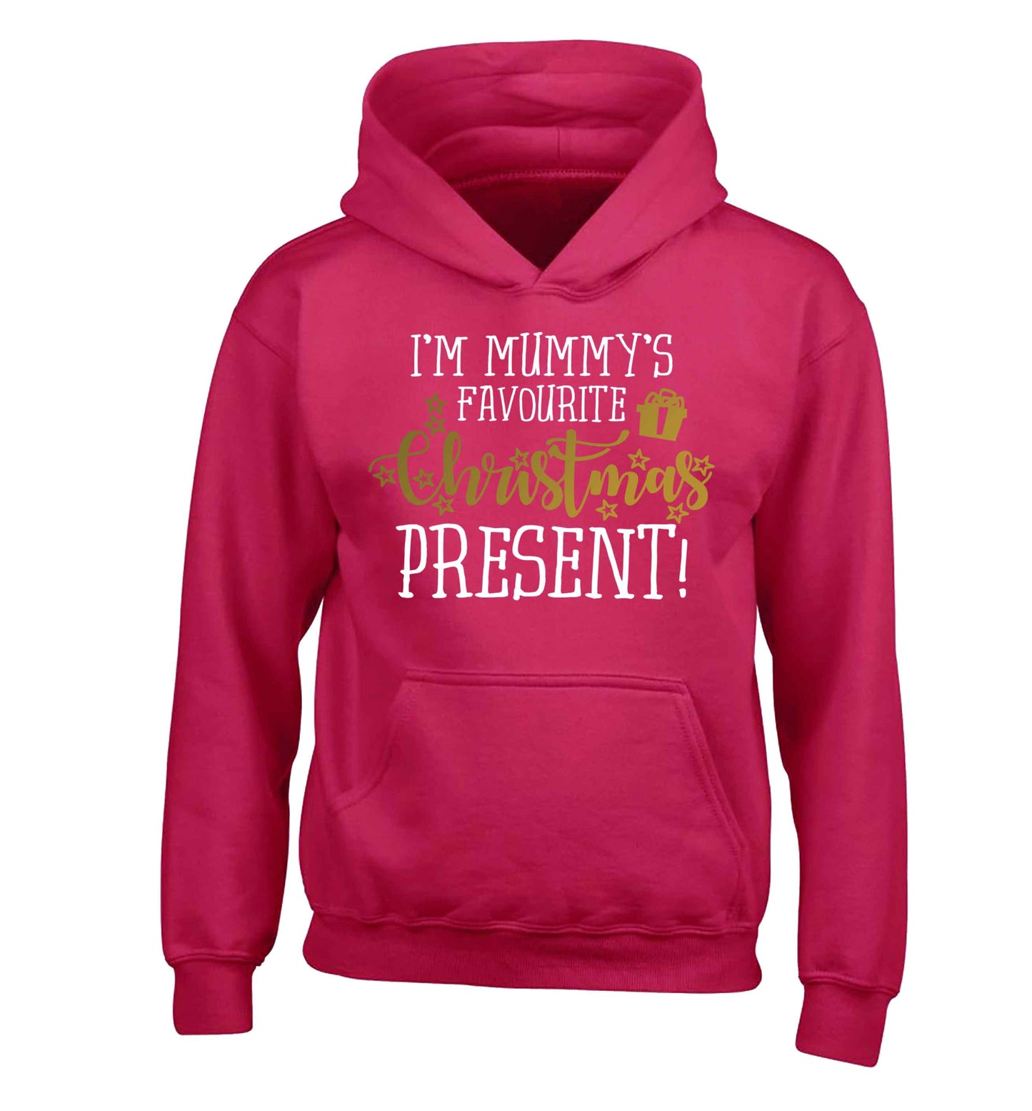 I'm Mummy's favourite Christmas present children's pink hoodie 12-13 Years