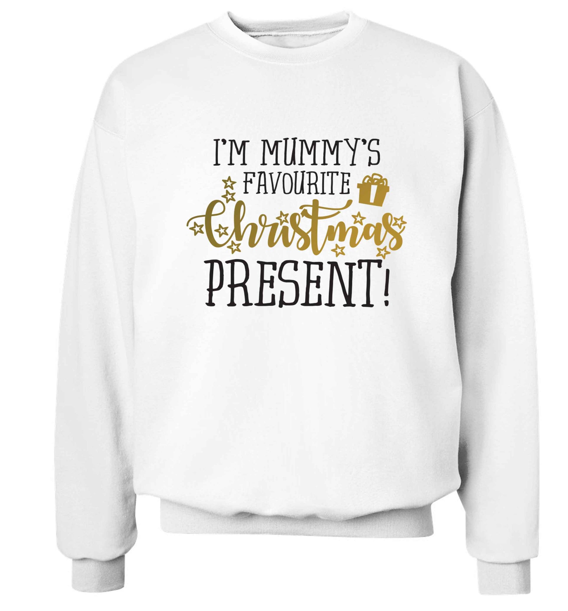 I'm Mummy's favourite Christmas present Adult's unisex white Sweater 2XL