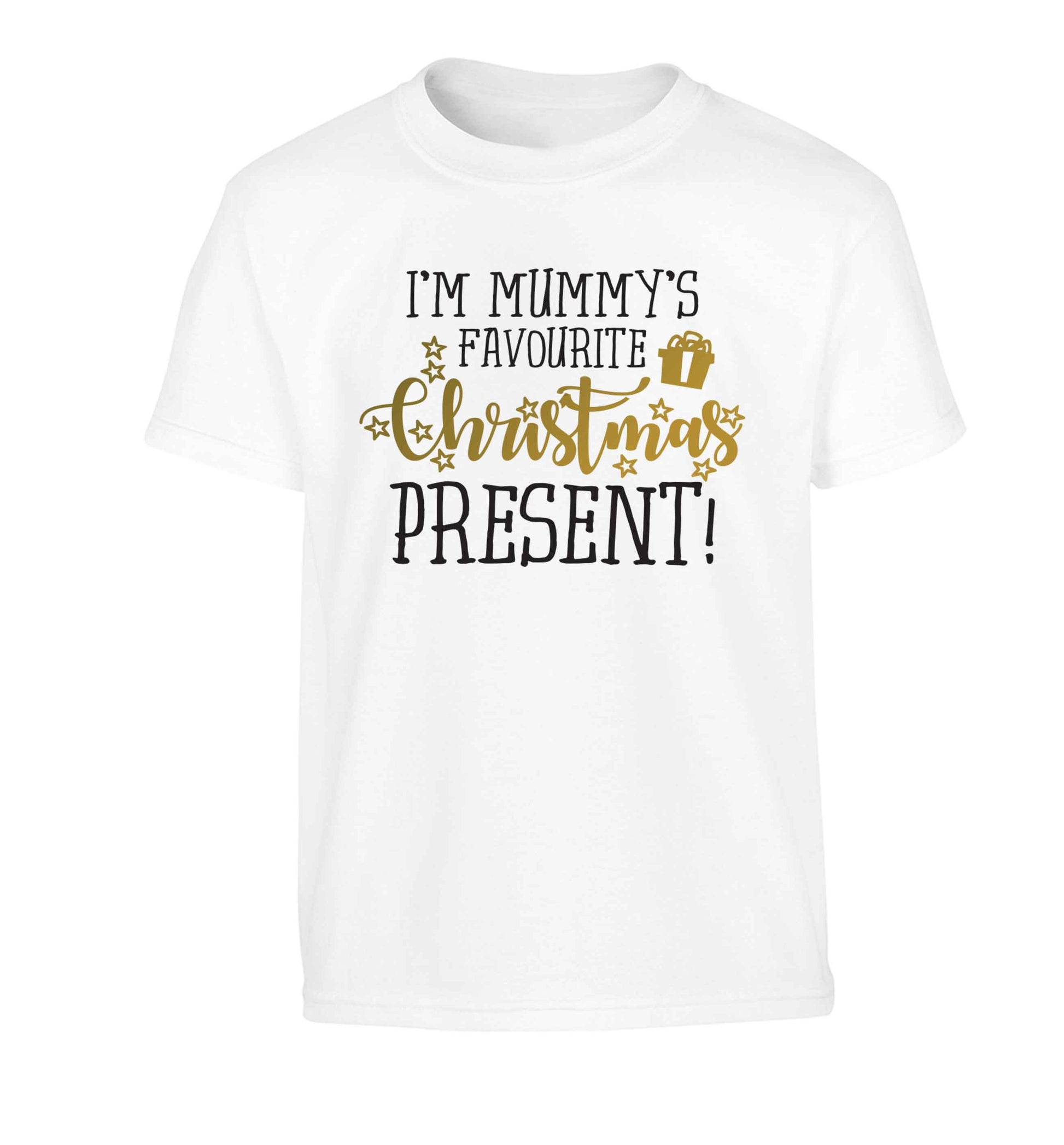 I'm Mummy's favourite Christmas present Children's white Tshirt 12-13 Years