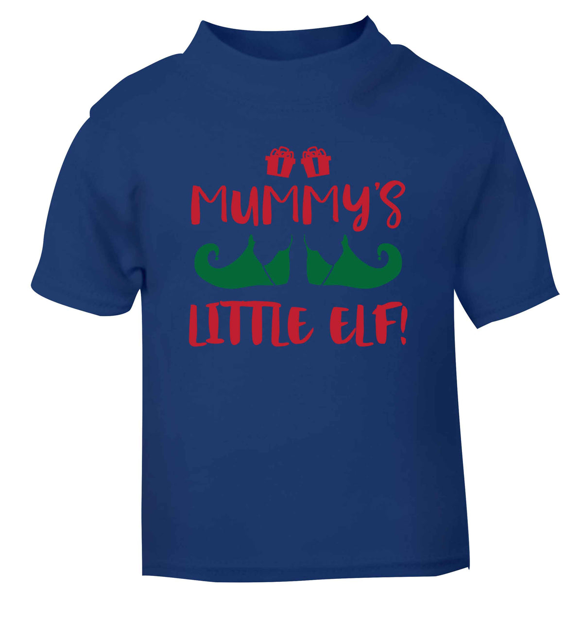 Mummy's little elf blue Baby Toddler Tshirt 2 Years