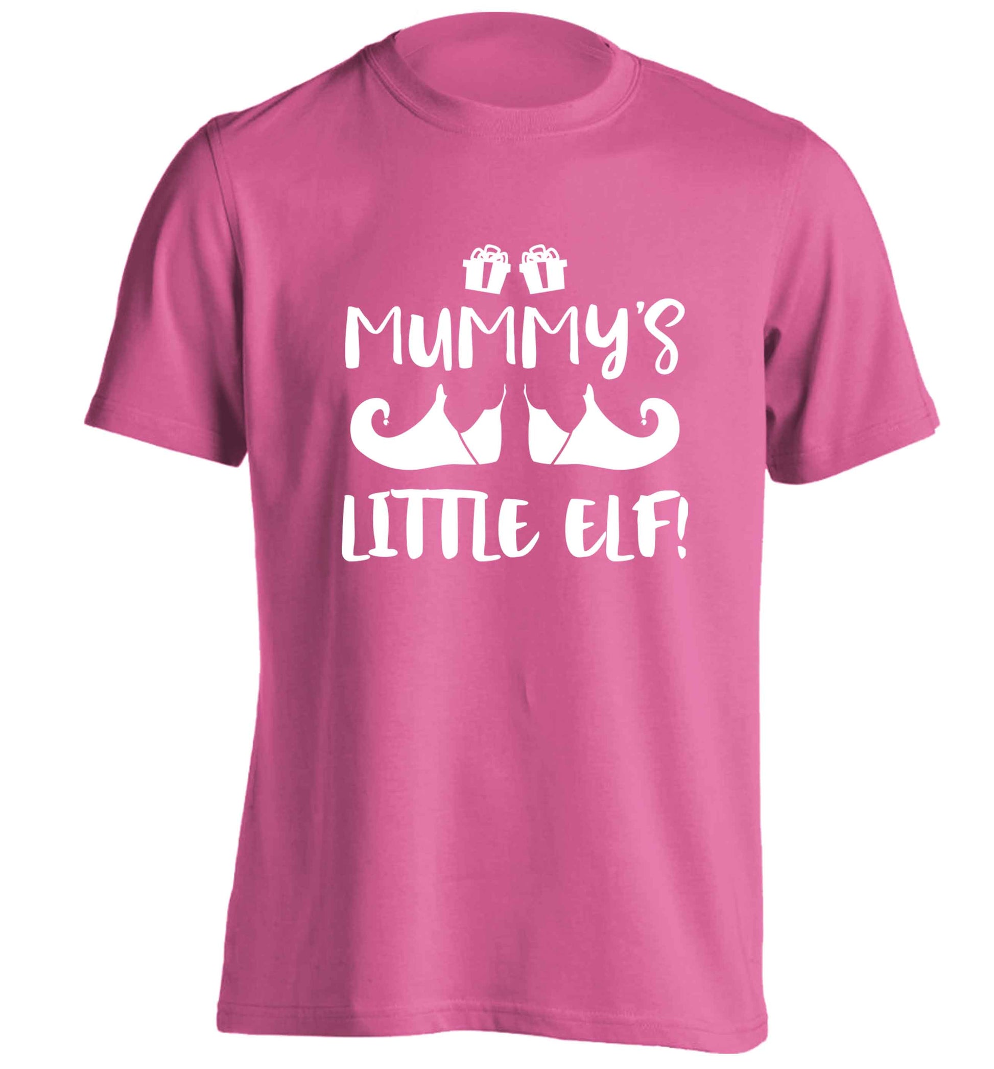 Mummy's little elf adults unisex pink Tshirt 2XL