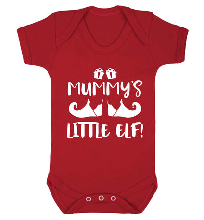 Mummy's little elf Baby Vest red 18-24 months