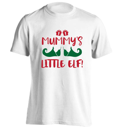 Mummy's little elf adults unisex white Tshirt 2XL