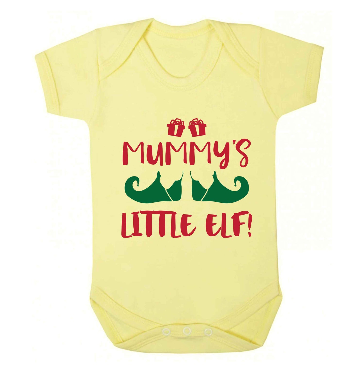 Mummy's little elf Baby Vest pale yellow 18-24 months