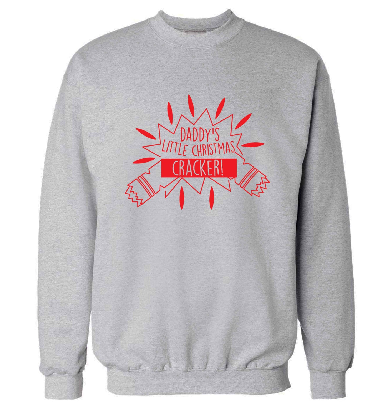 Daddy's little Christmas cracker Adult's unisex grey Sweater 2XL