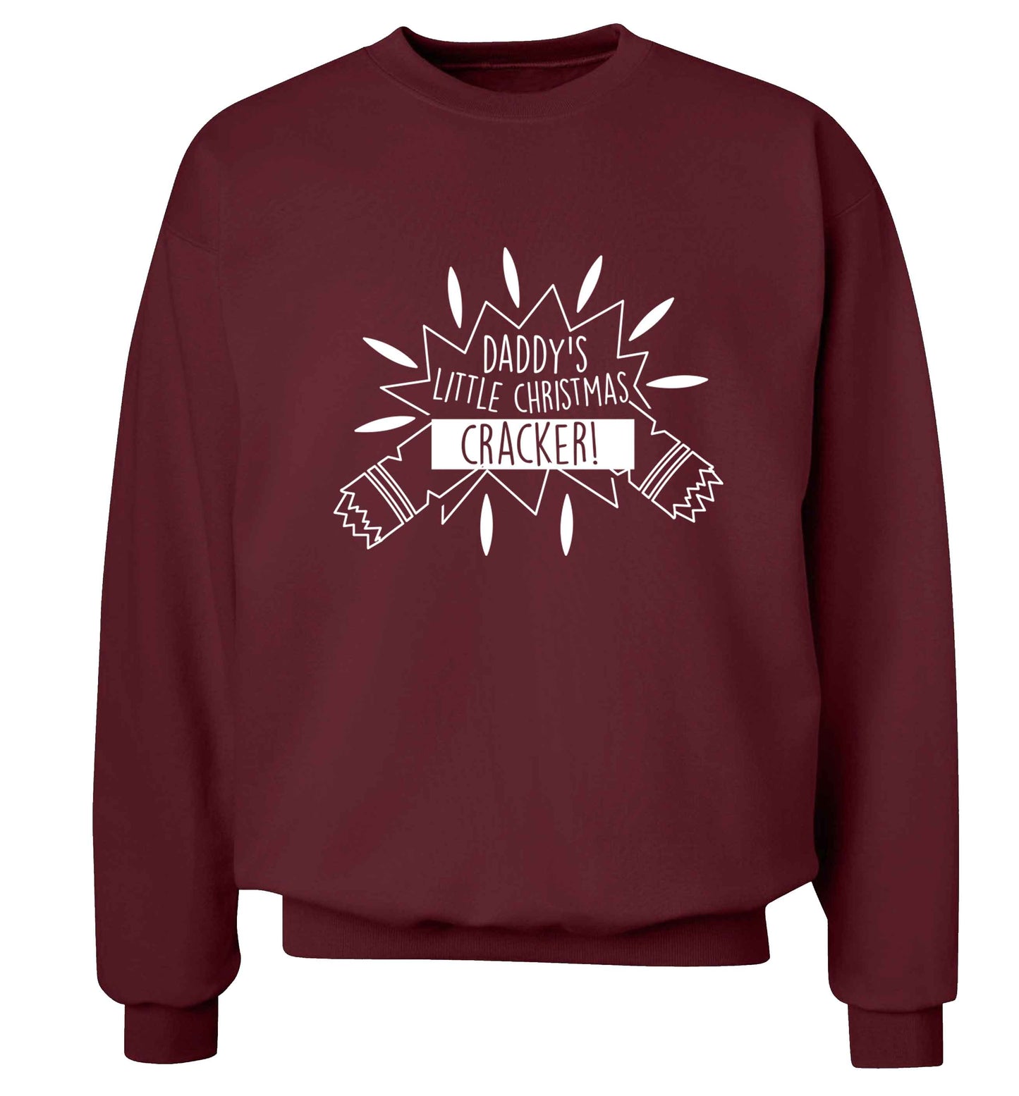 Daddy's little Christmas cracker Adult's unisex maroon Sweater 2XL