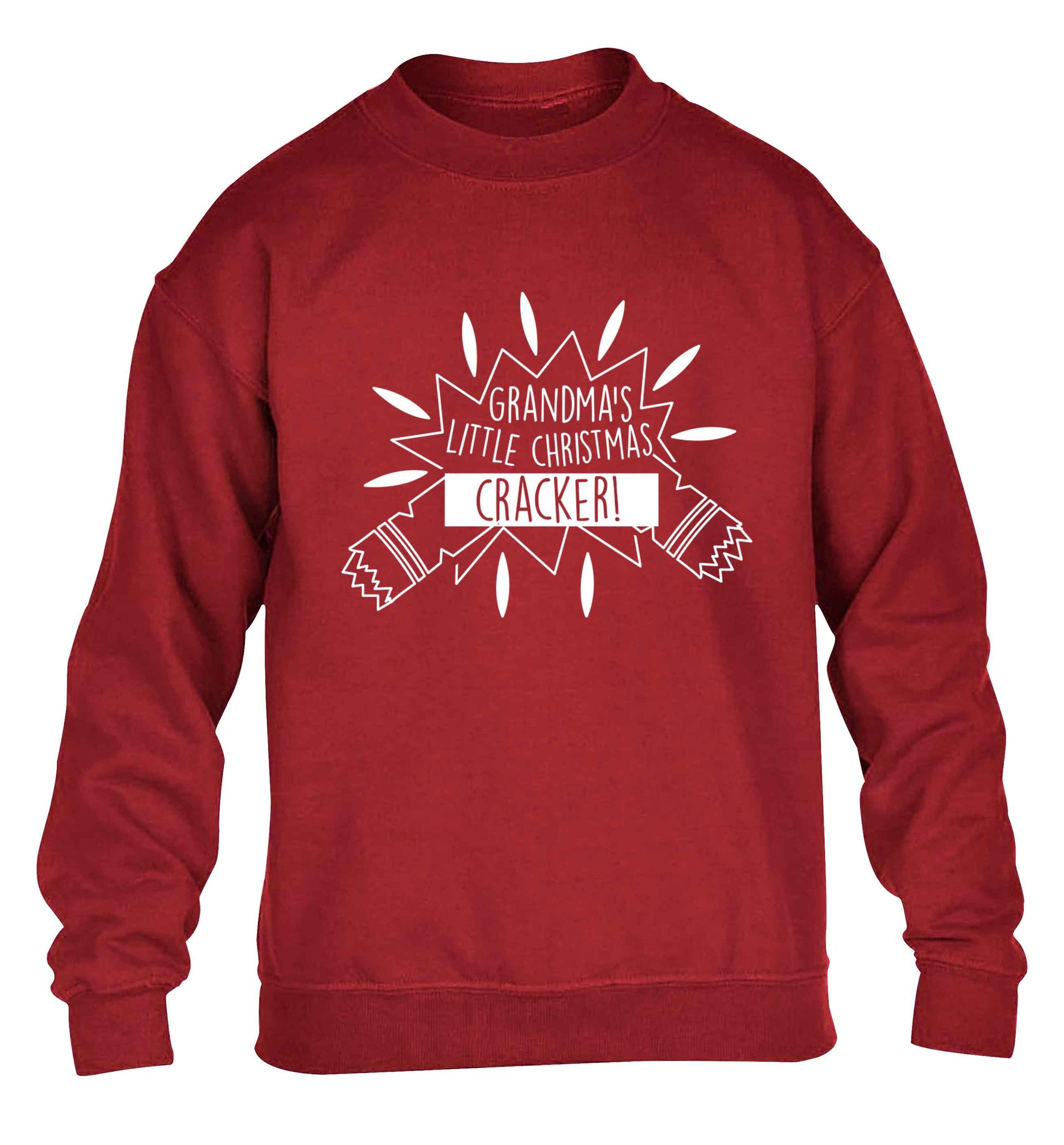 Grandma's little Christmas cracker children's grey sweater 12-13 Years