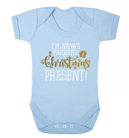 Nana's favourite Christmas present Baby Vest pale blue 18-24 months