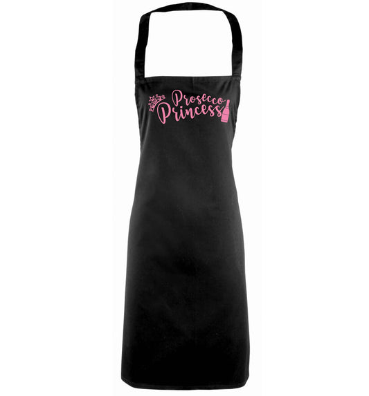 Prosecco princess black apron