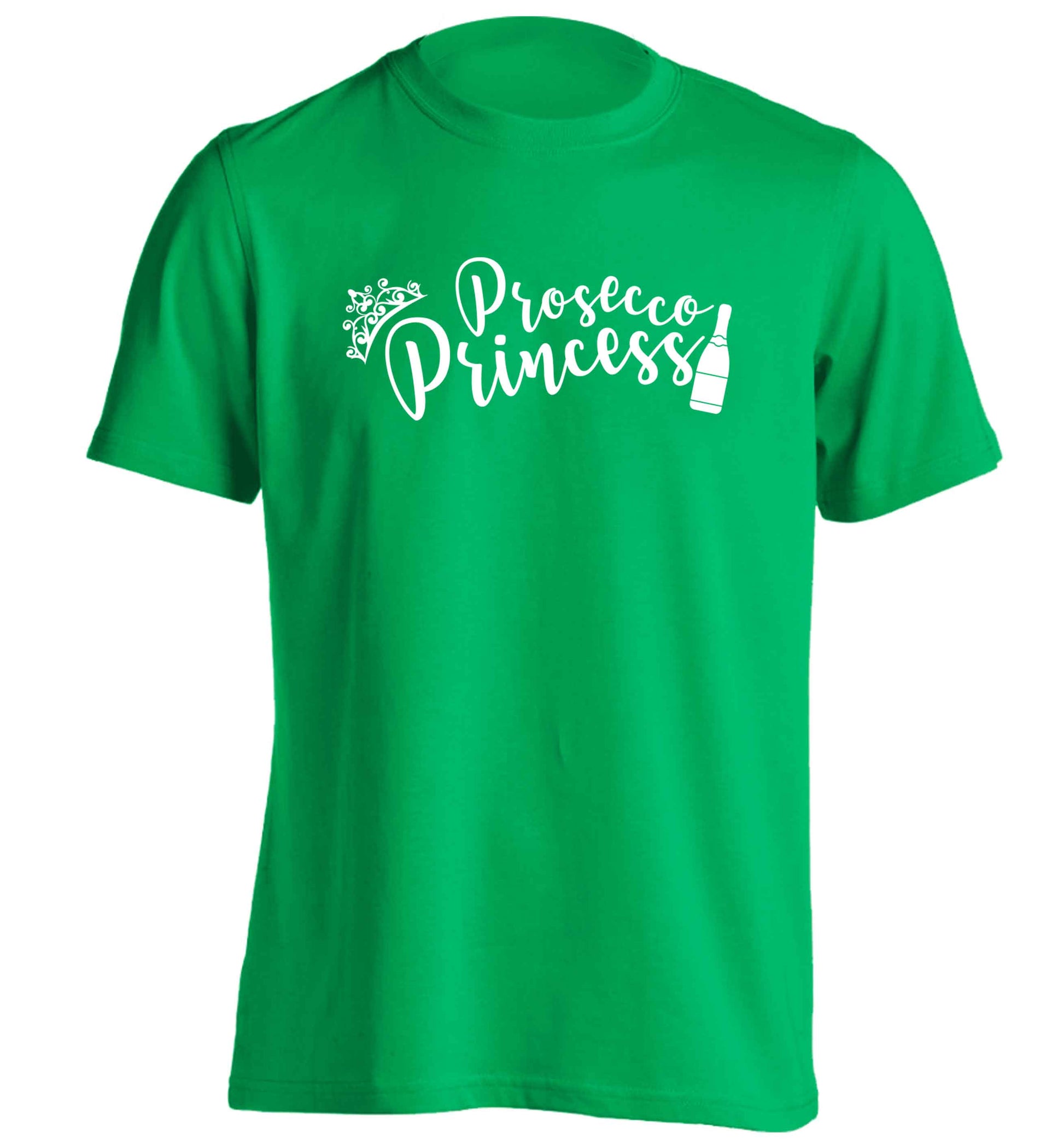 Prosecco princess adults unisex green Tshirt 2XL