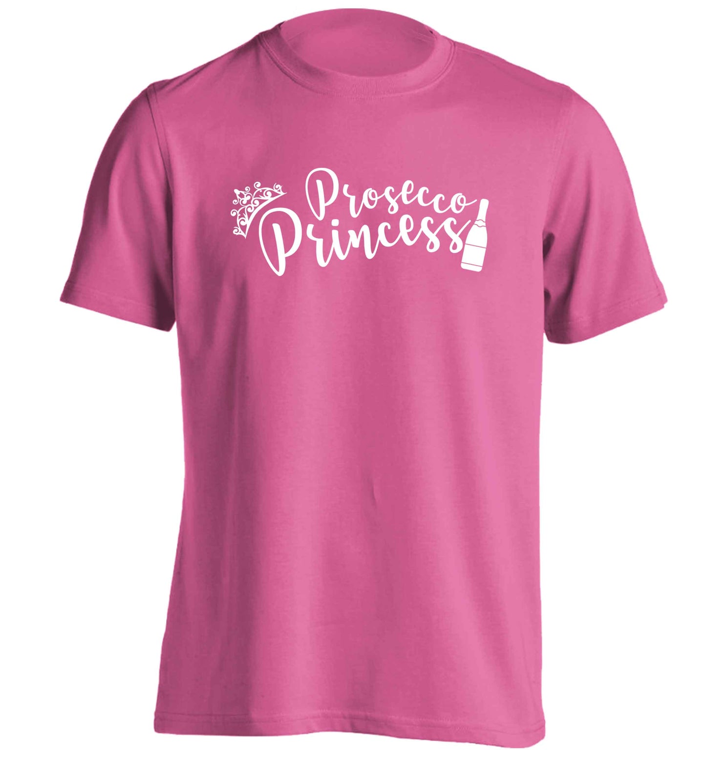 Prosecco princess adults unisex pink Tshirt 2XL