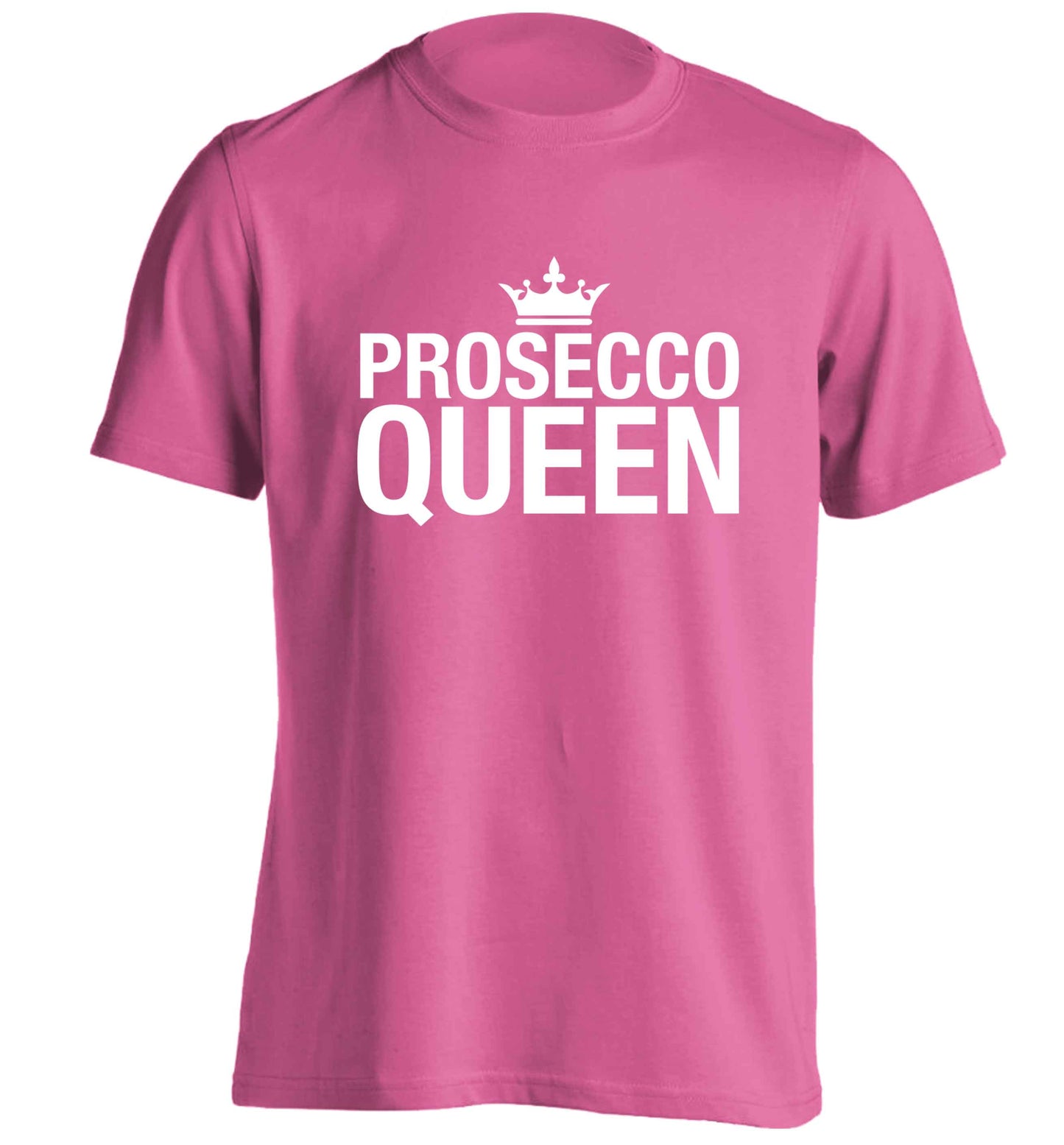 Prosecco queen adults unisex pink Tshirt 2XL