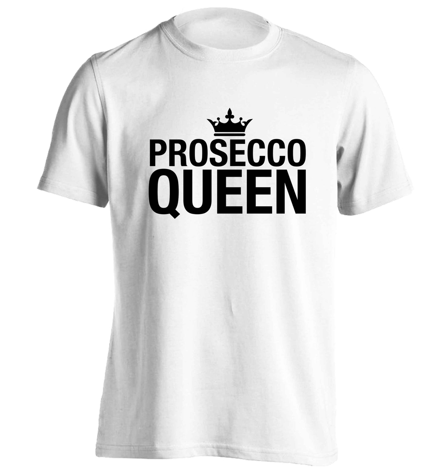 Prosecco queen adults unisex white Tshirt 2XL