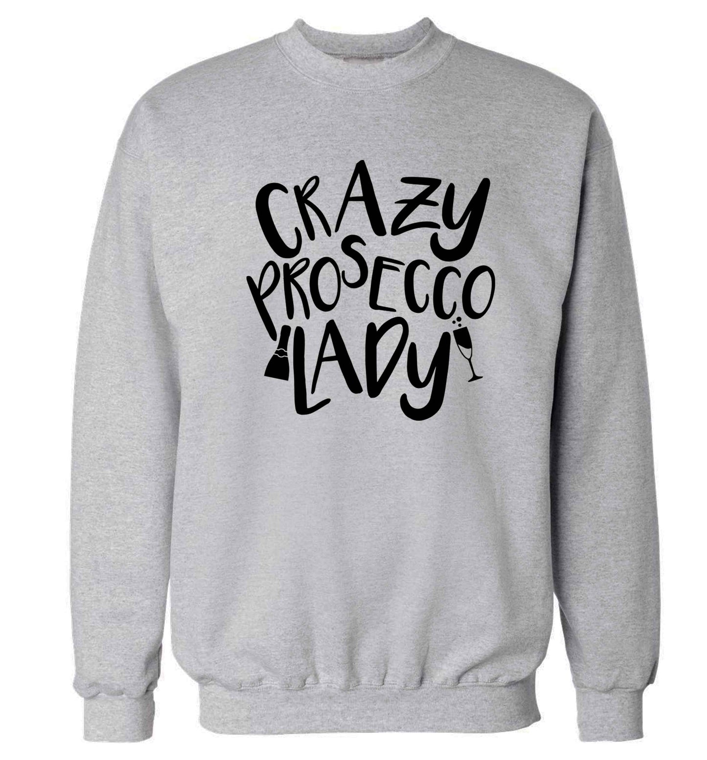 Crazy prosecco lady Adult's unisex grey Sweater 2XL