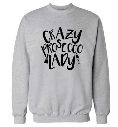 Crazy prosecco lady Adult's unisex grey Sweater 2XL