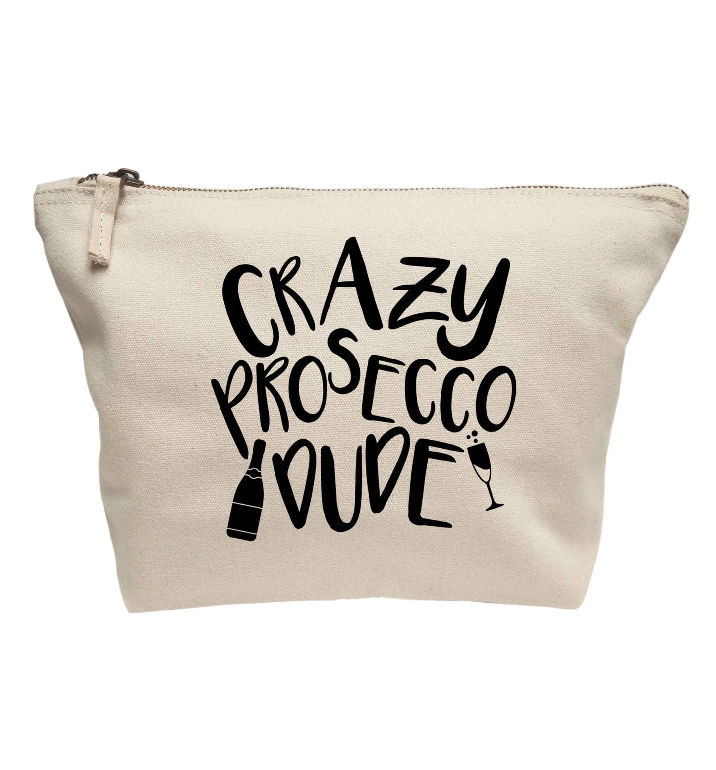 Crazy prosecco dude | makeup / wash bag