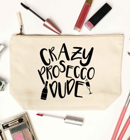 Crazy prosecco dude natural makeup bag