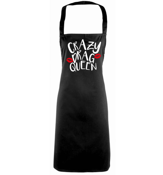 Crazy drag queen black apron