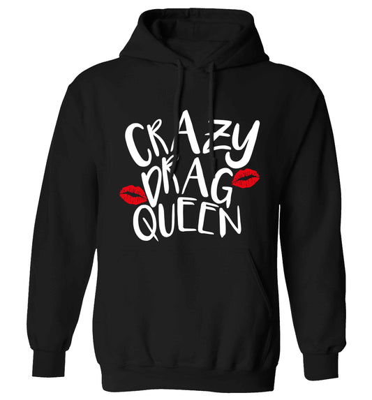 Crazy drag queen adults unisex black hoodie 2XL