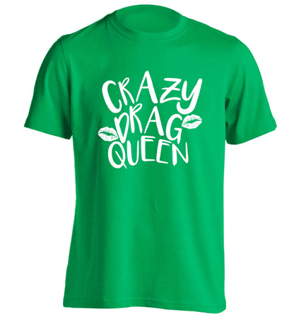 Crazy drag queen adults unisex green Tshirt 2XL