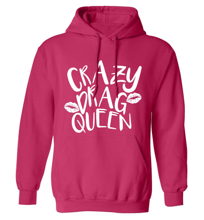 Crazy drag queen adults unisex pink hoodie 2XL