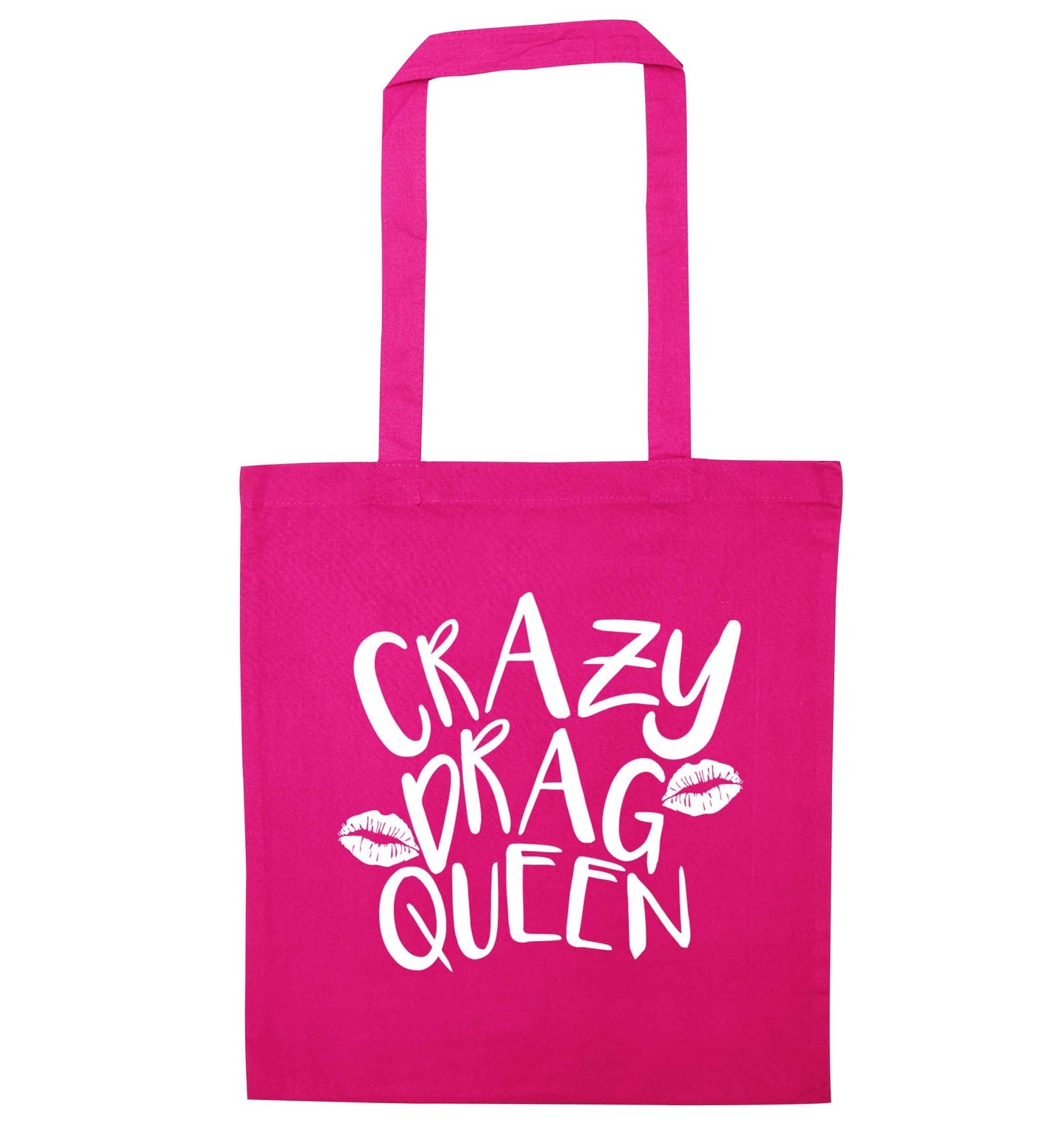 Crazy drag queen pink tote bag