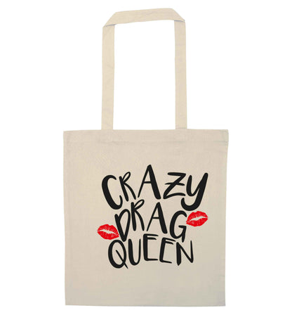 Crazy drag queen natural tote bag