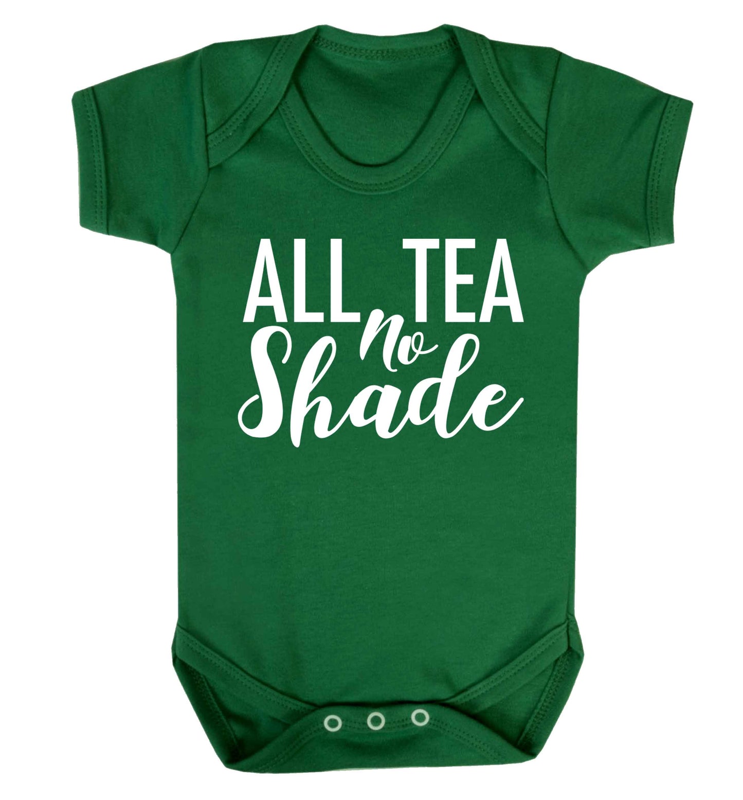 All tea no shade Baby Vest green 18-24 months