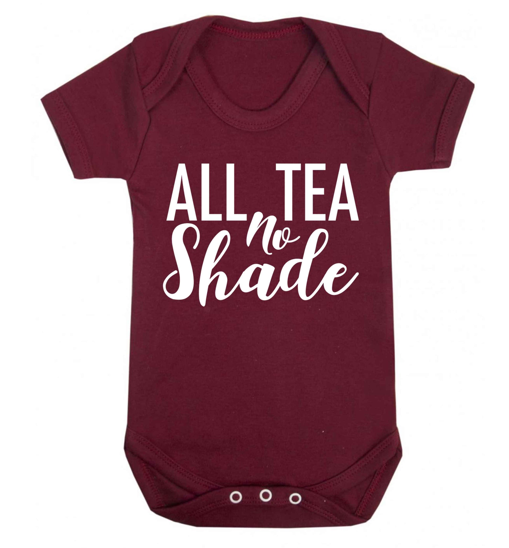 All tea no shade Baby Vest maroon 18-24 months