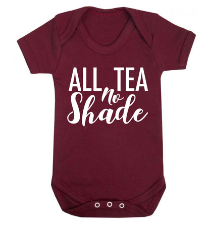 All tea no shade Baby Vest maroon 18-24 months
