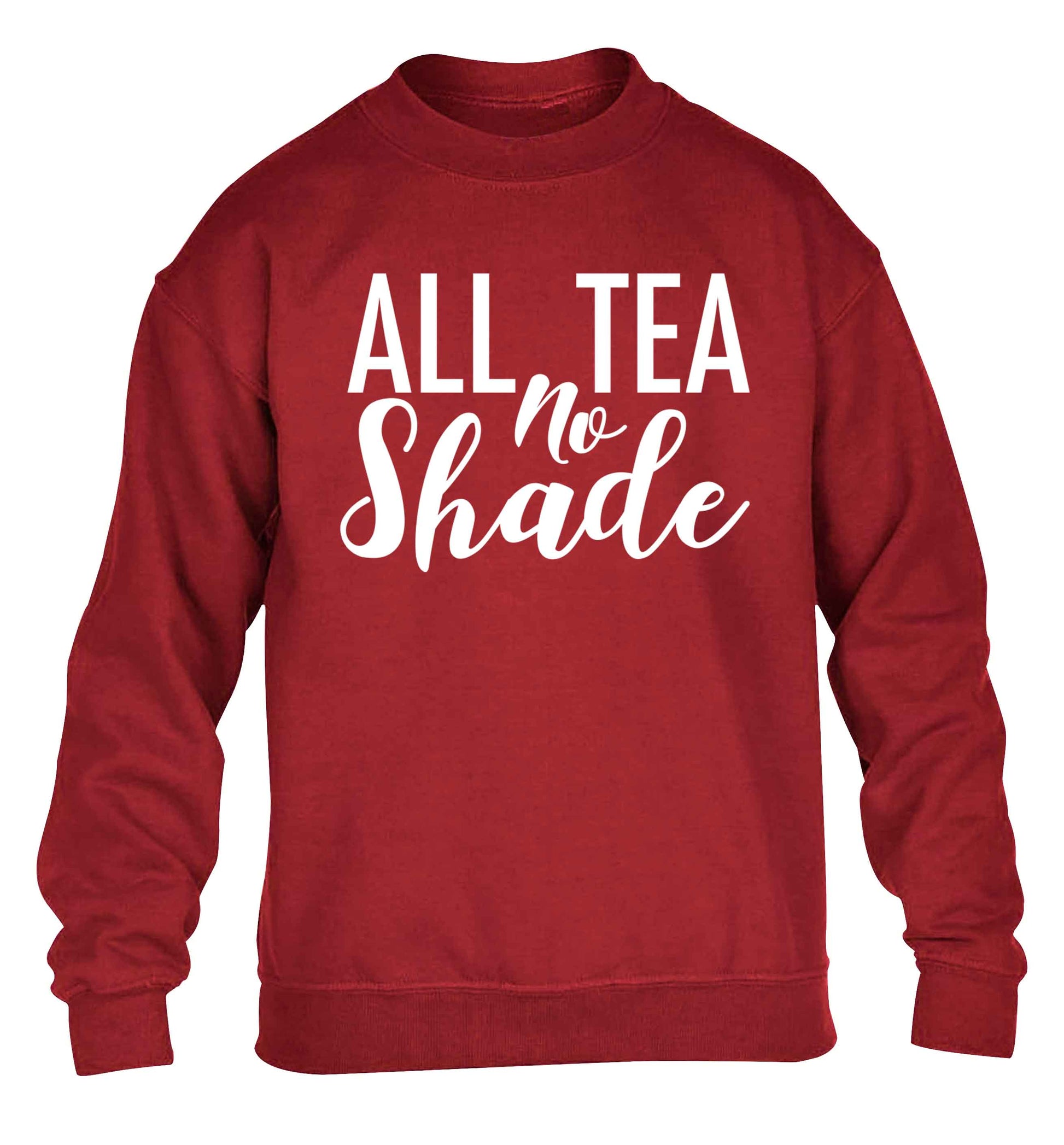 All tea no shade children's grey sweater 12-13 Years