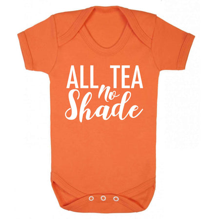 All tea no shade Baby Vest orange 18-24 months