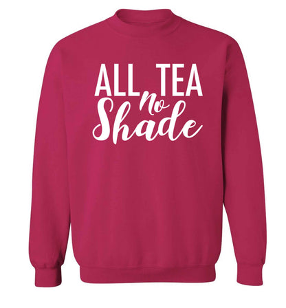 All tea no shade Adult's unisex pink Sweater 2XL