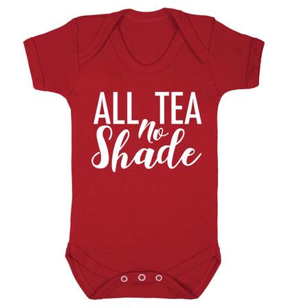 All tea no shade Baby Vest red 18-24 months
