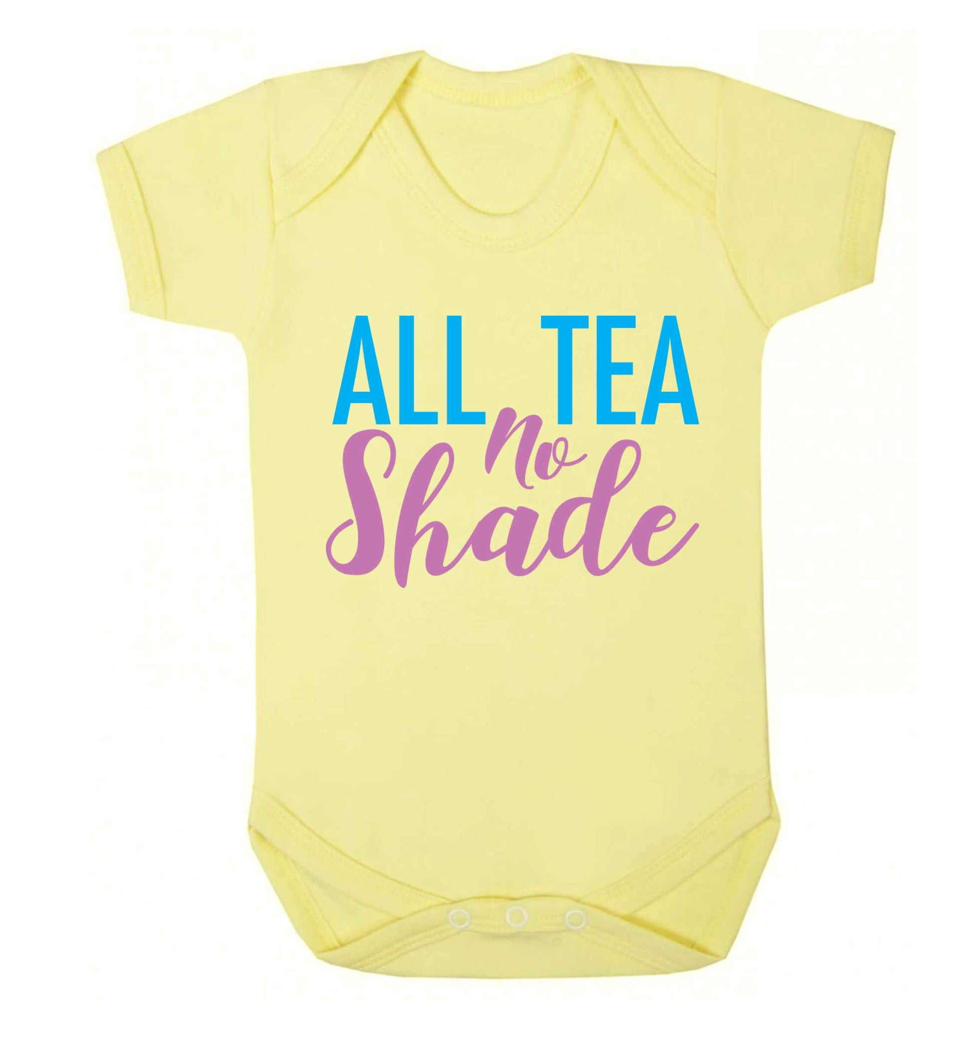 All tea no shade Baby Vest pale yellow 18-24 months