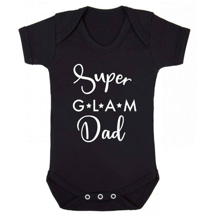 Super glam Dad Baby Vest black 18-24 months