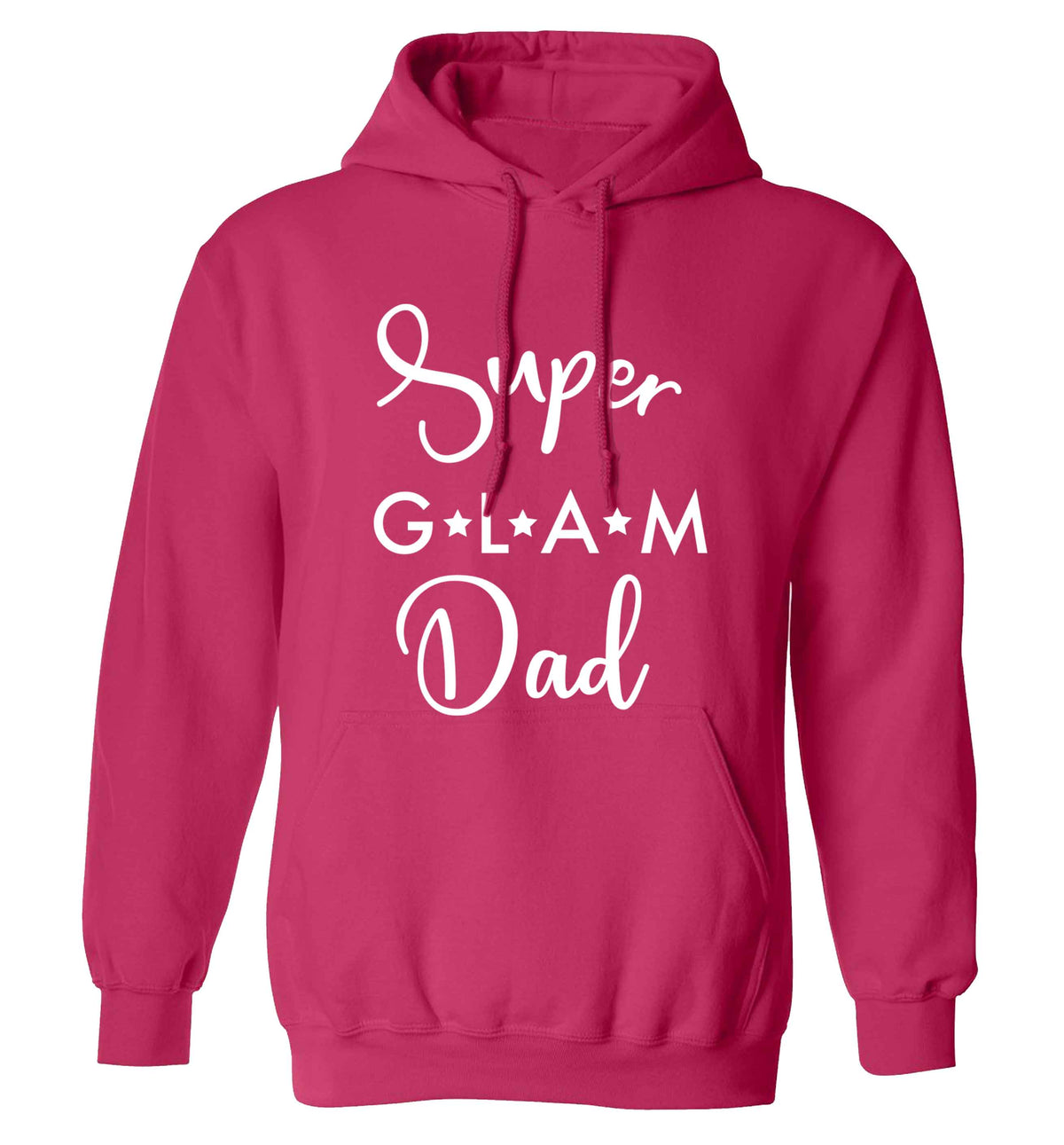 Super glam Dad adults unisex pink hoodie 2XL