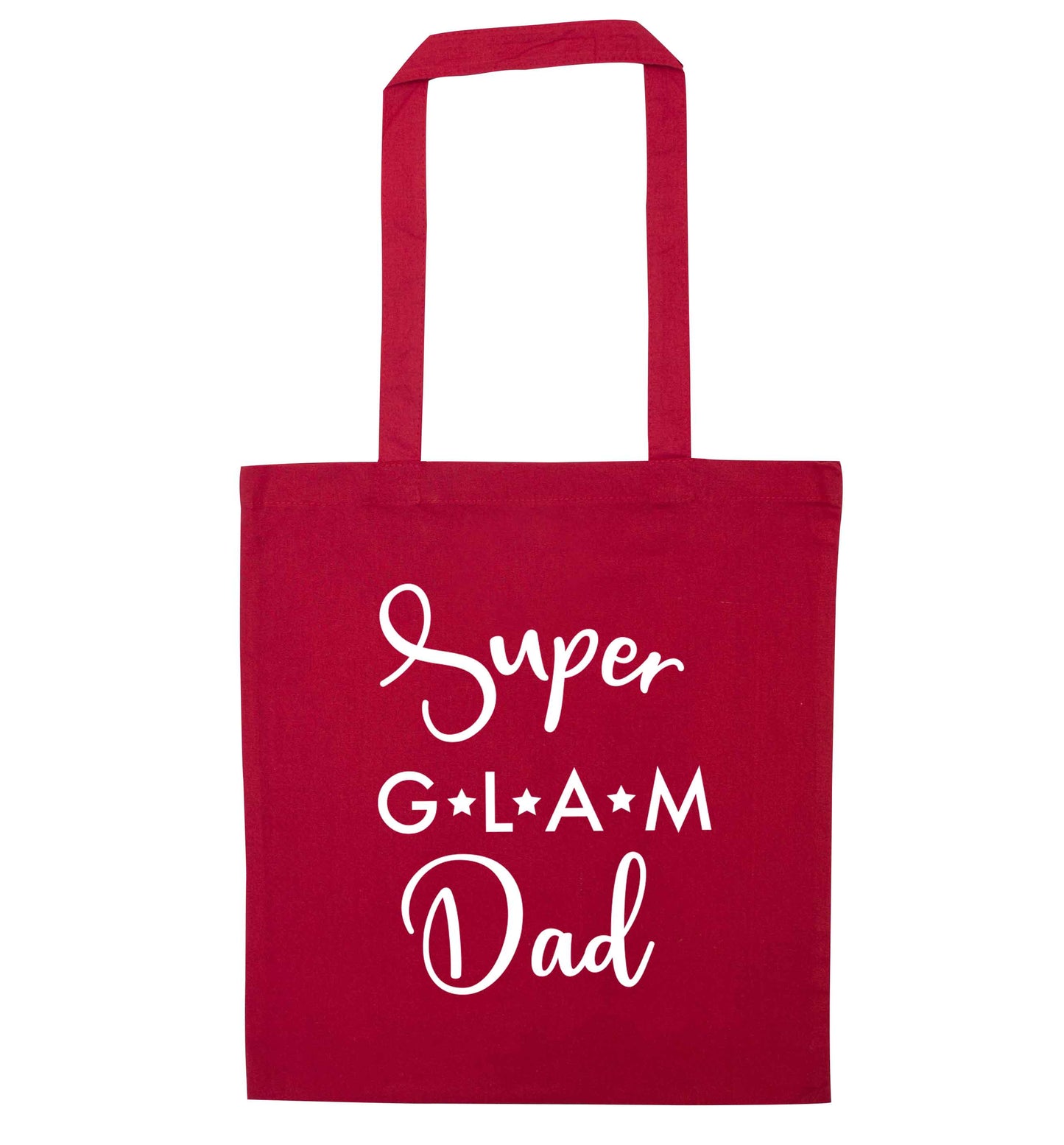 Super glam Dad red tote bag