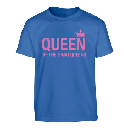 Queen of the drag Queens Children's blue Tshirt 12-13 Years