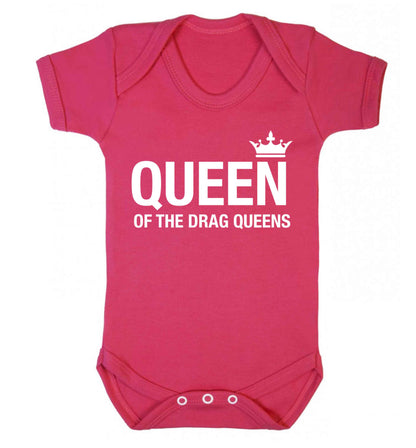 Queen of the drag Queens Baby Vest dark pink 18-24 months