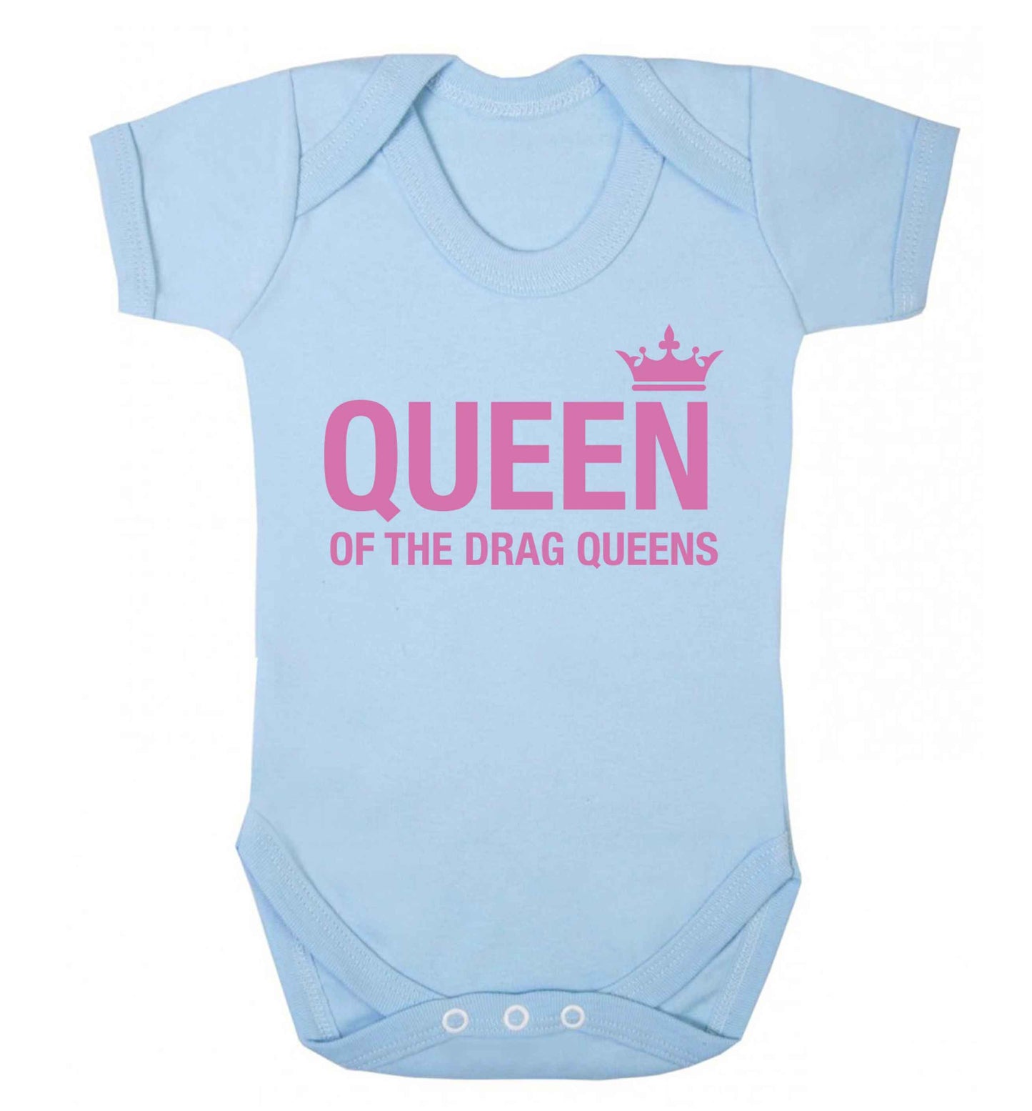 Queen of the drag Queens Baby Vest pale blue 18-24 months