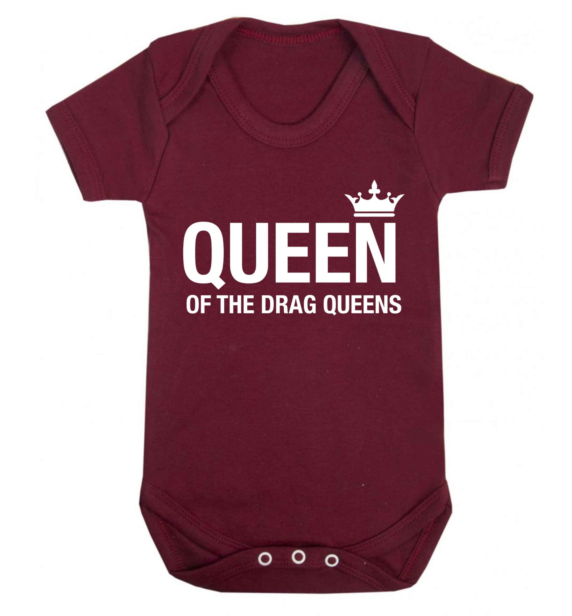 Queen of the drag Queens Baby Vest maroon 18-24 months