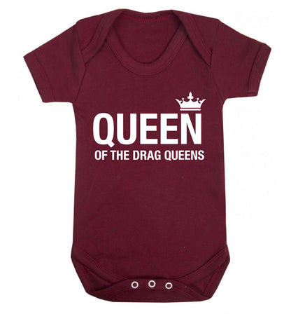 Queen of the drag Queens Baby Vest maroon 18-24 months