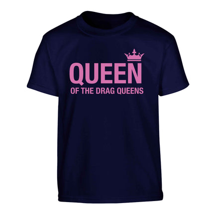 Queen of the drag Queens Children's navy Tshirt 12-13 Years
