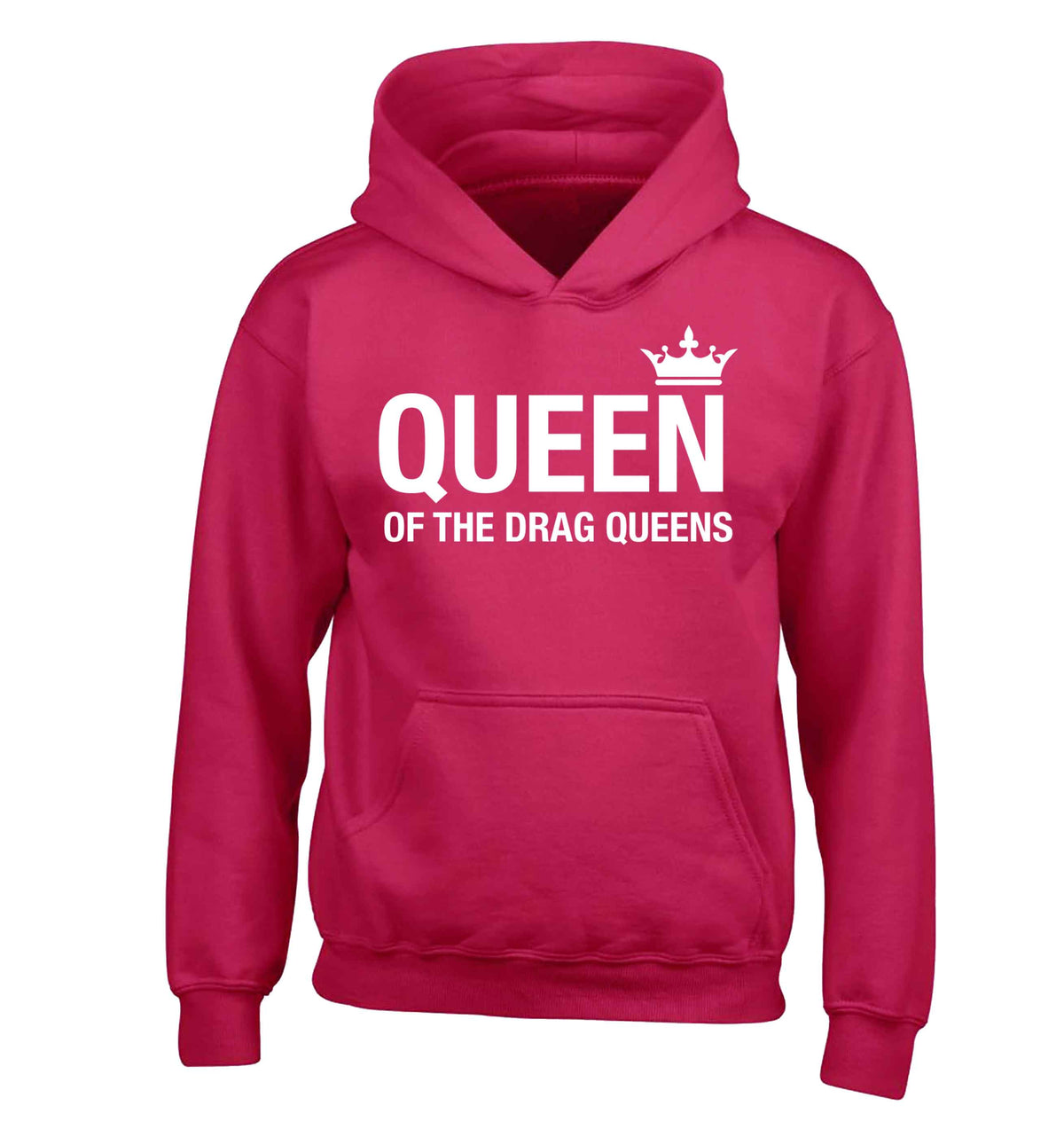 Queen of the drag Queens children's pink hoodie 12-13 Years