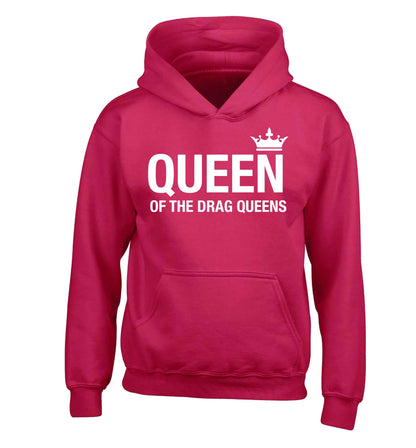 Queen of the drag Queens children's pink hoodie 12-13 Years