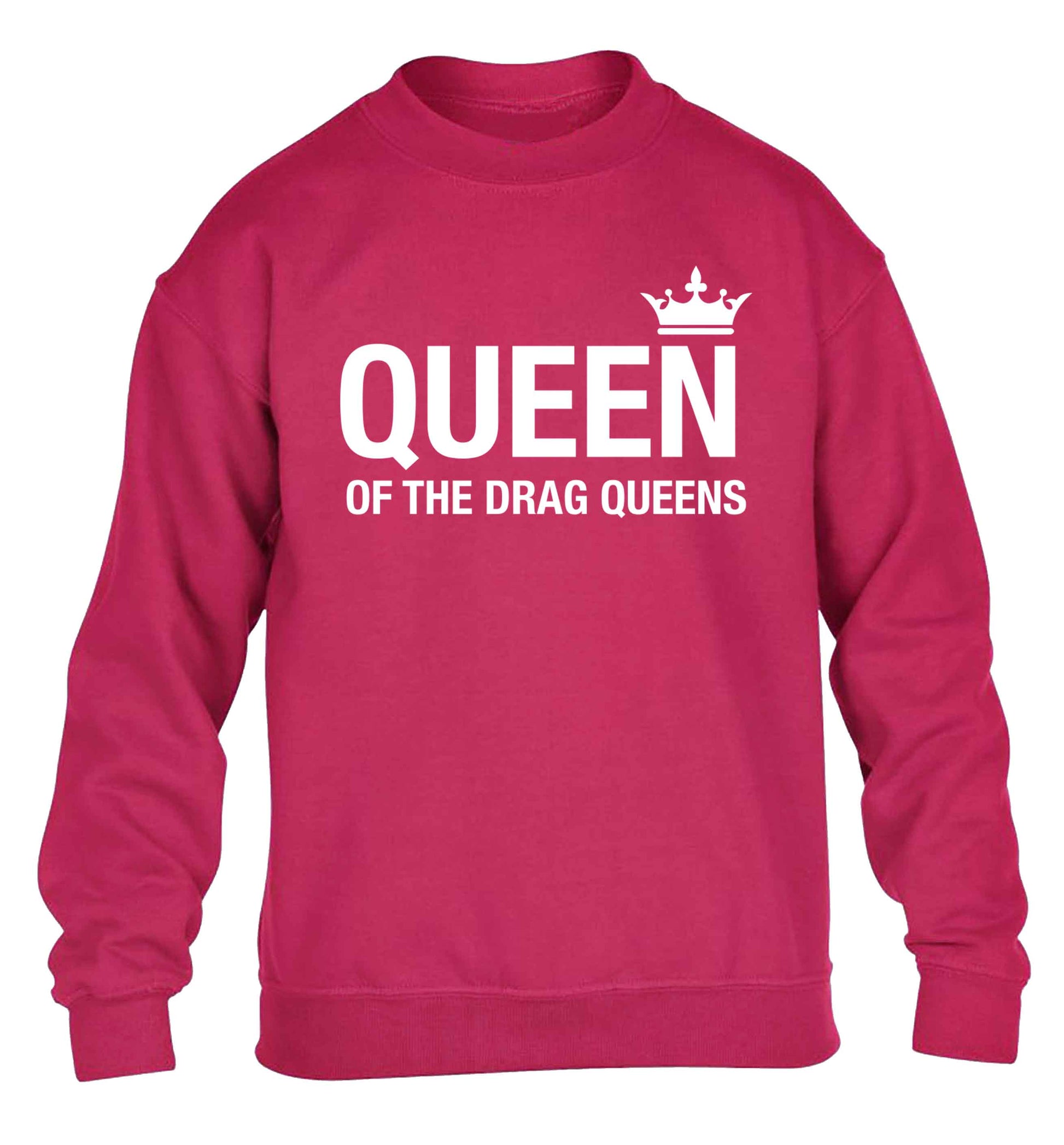 Queen of the drag Queens children's pink sweater 12-13 Years