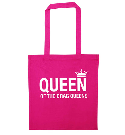 Queen of the drag Queens pink tote bag